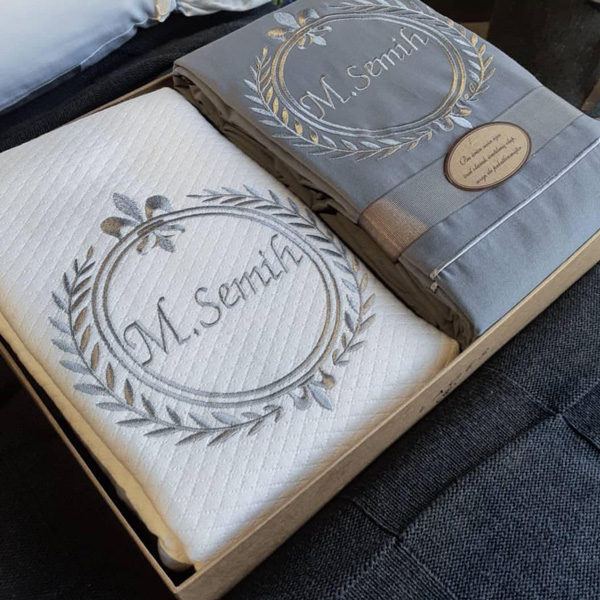 Personalized Duvet Cover Or Pique Set Welcome To My First Sense